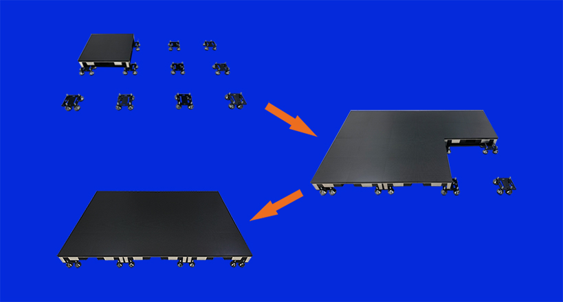 HD led floor installation method